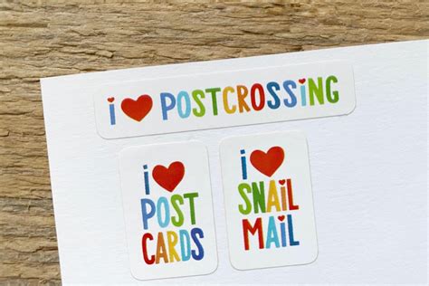 Bunte Postcrossing Welt