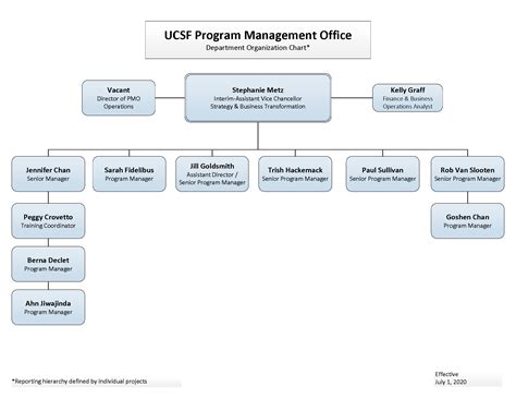 Ucsf Program Management Office Department Organization Chart Program