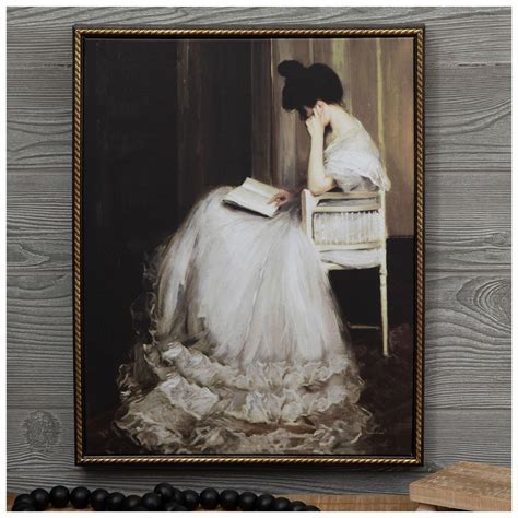 Reading Woman Canvas Wall Decor | Hobby Lobby | 2435477