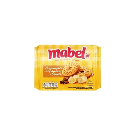 Biscoito Amanteigado Sabor Banana Canela Mabel G O Biscoito