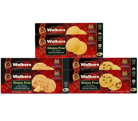 Buy Walker S Shortbread Gluten Free Variety Pack 2 Of Each Shortbread Rounds Chocolate Chip