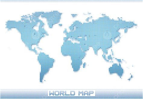 Dotted World Map Vector Png