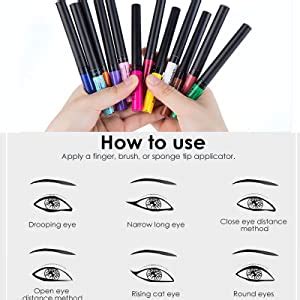 Amazon Bestland Colors Matte Liquid Eyeliner Set Rainbow