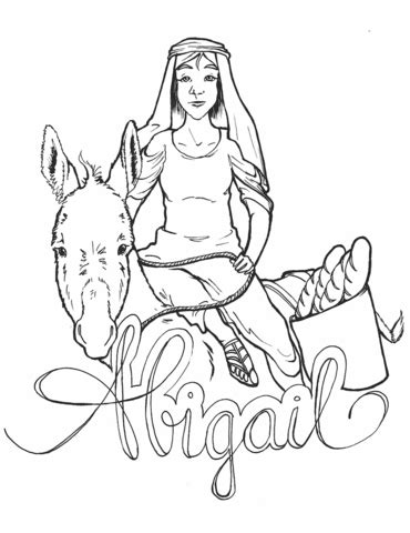 Abigail Helps David Coloring Pages ~ COLORING PAGES WORLD