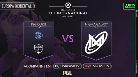 PT BR PSG QUEST vs Nigma Galaxy TI 2024 Qualificatórias Regionais