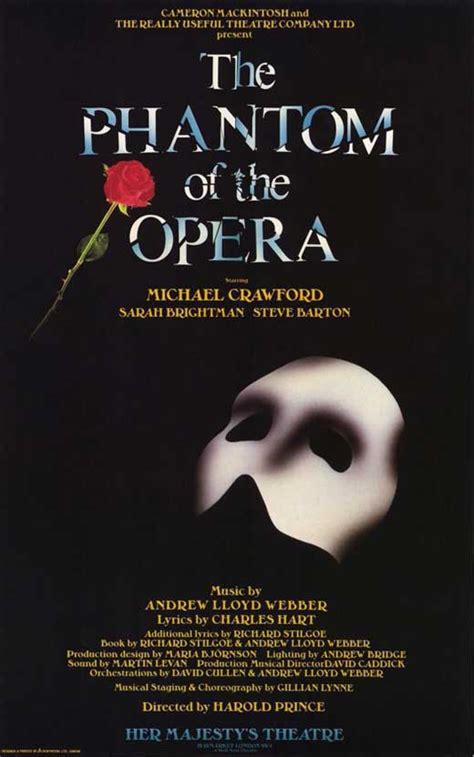 Phantom of the Opera, The (Broadway) Movie Posters From Movie Poster Shop