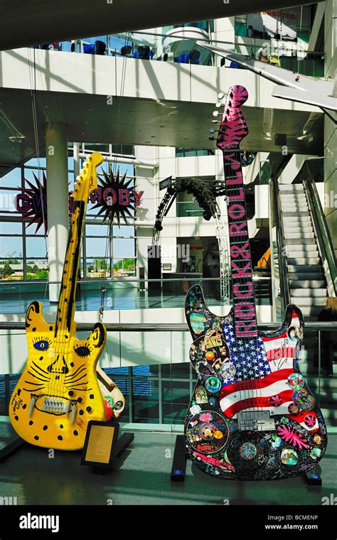 Rock and roll hall of fame guitars hi-res stock photography and images ...