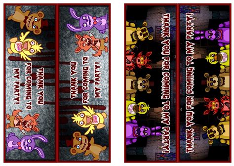 Etiquetas Escolares De Five Nights At Freddys Fnaf Gratis Para