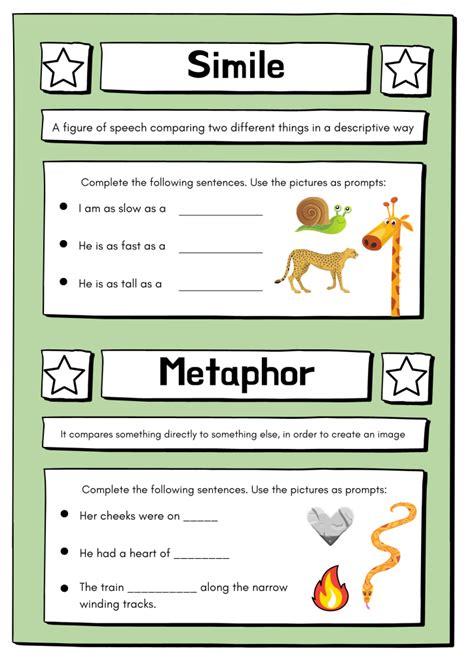 Figurative Language Worksheet Resource Centre