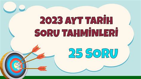 2023 AYT TARİH FULLETEN SORULAR 25 SORU ayttarihsoru tahmin YouTube