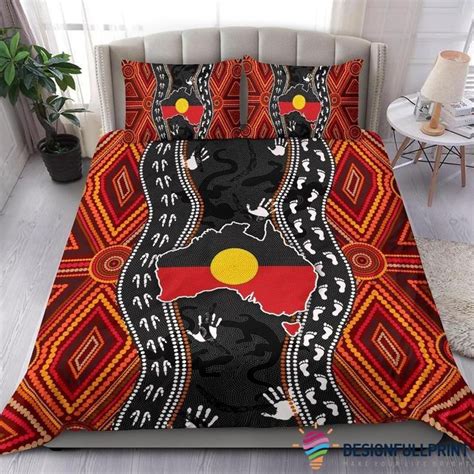 Aboriginal Bedding Set Australia Indigenous Map Hg Bedding Set Duvet