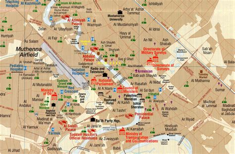 Baghdad, Iraq 1:62,500 City Topographical Map – Battle Archives