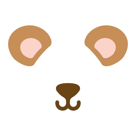 Bear ear color on a white background. Vector illustration 13222606 ...