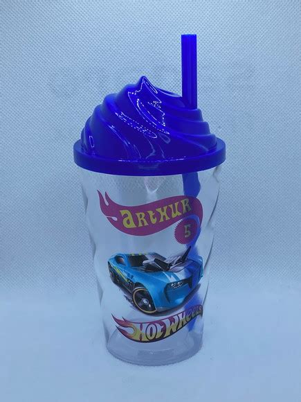 Copo Chantilly Twister 300ml Personalizado Hot Wheels Elo7