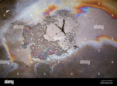 Oil Spill On Asphalt High Resolution Stock Photography And Images Alamy