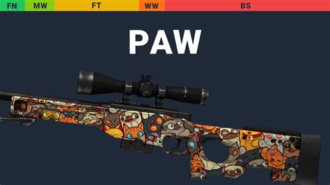 AWP PAW Skin Float And Wear Preview YouTube