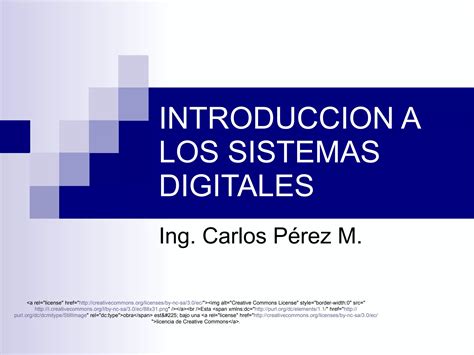 Introduccion A Los Sistemas Digitales Ppt