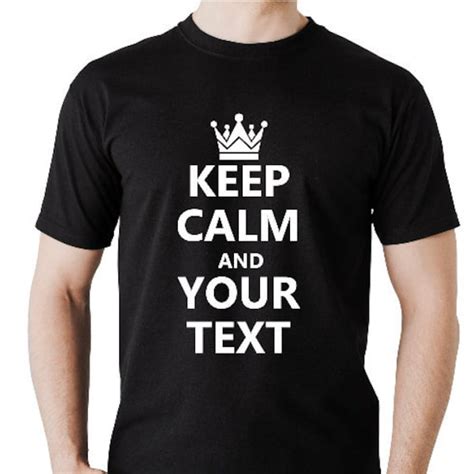 Keep Calm T Shirt Etsy