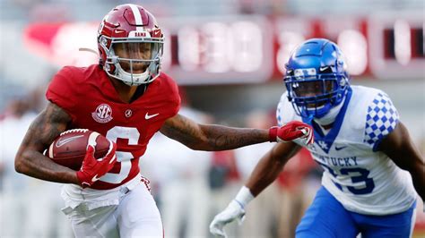 Alabama Crimson Tide's DeVonta Smith sets SEC all-time record for TDs ...