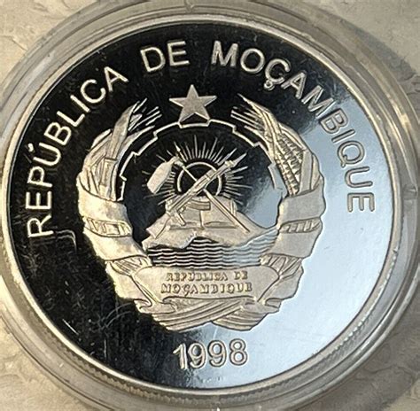 Mozambique Sydney 2000 Olympics Silver 1000 Meticais 1998 Proof Coin