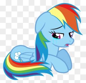 Rainbow Dash Cry By - Sad Rainbow Dash Gif - Free Transparent PNG Clipart Images Download