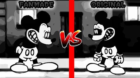 Fnf Vs Mickey Mouse Mod Really Happy Official Vs Fanmade Old Vs