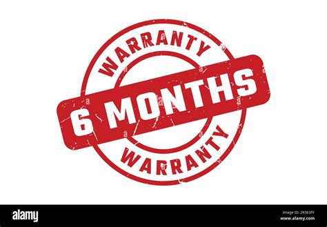 Months Warranty Rubber Stamp Stock Vector Image Art Alamy