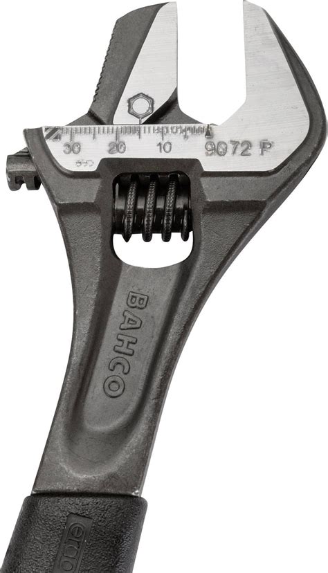 Bahco 9072p Reversible Jaw Black Ergo Adjustable Wrench 250mm Length