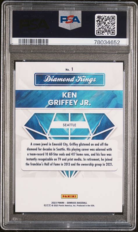 2023 Panini Donruss Diamond Kings Career Stat Line 1 Ken Griffey Jr