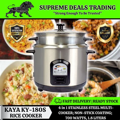 Heavy Duty Rice Cooker Multi Cooker In Non Stick Coating W