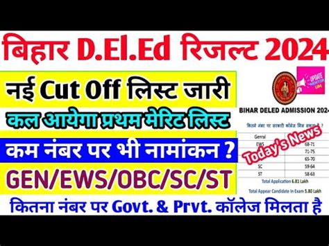 Bihar Deled Result Kab Aayega Deled Cut Off Deled Answer