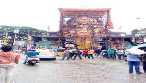 Hyderabad Tallest Idol Of Lord Ganesh Weighing 50 Tonnes Ready For