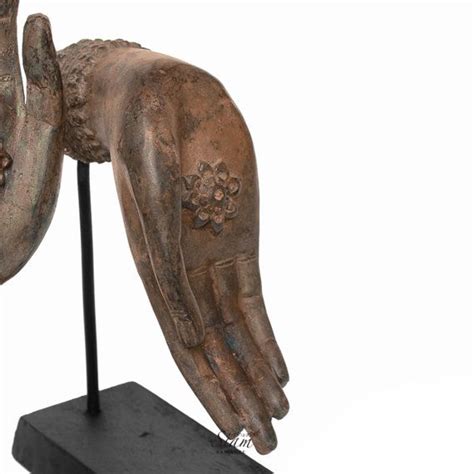 Bronze Buddha Mudra Hand Statue Varada Mudra Gesture Of Protection