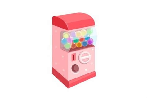 Toy Gacha Vending Machine Cartoon Vector Graphic By Aryo Hadi