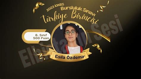 Elbistanlı öğrenci bursluluk sınavında Türkiye birincisi oldu