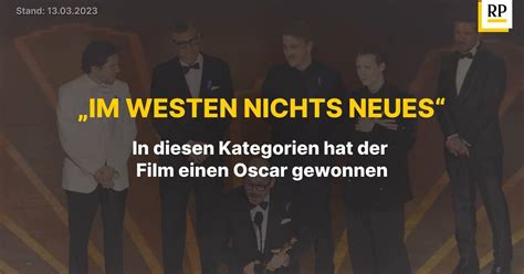 Vier Oscars Für Im Westen Nichts Neues In Diesen Kategorien Hat Der