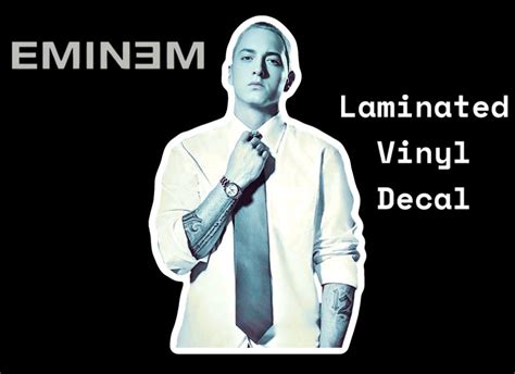 Eminem Decal Eminem Sticker Eminem Vinyl Sticker Eminem Fan Etsy