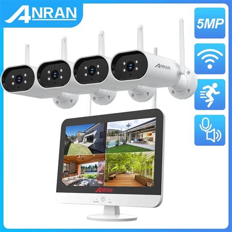 Anran 5mp Wifi Berwachungs Kamera Kit 8ch 13 Zoll Nvr Sicherheits