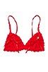 Hanky Panky AFTER MIDNIGHT Peek A Boo Bralette In Red REVOLVE