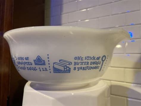 Rare Htf Glasbake Measurements Mixing Bowl Homemaker Cinderella Bowl Pyrex 4716644451