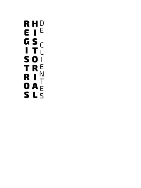 Registros De Clientes Pdf