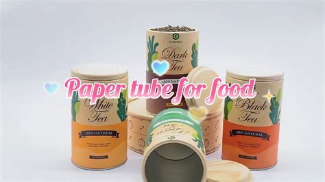 Top Quality Biodegradable Food Grade Packaging Cardboard Paper Printing Round Tea Box With Logo