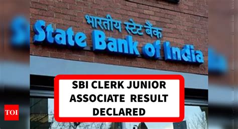 Sbi Clerk Result Live Updates Junior Associate Prelims Result