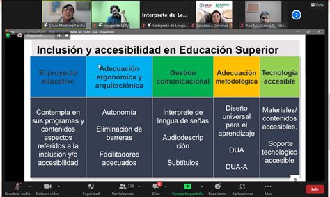 Seminario de educación inclusiva para la promoción de la inclusión y la