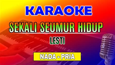 SEKALI SEUMUR HIDUP Lesti KARAOKE Nada Pria A DO YouTube