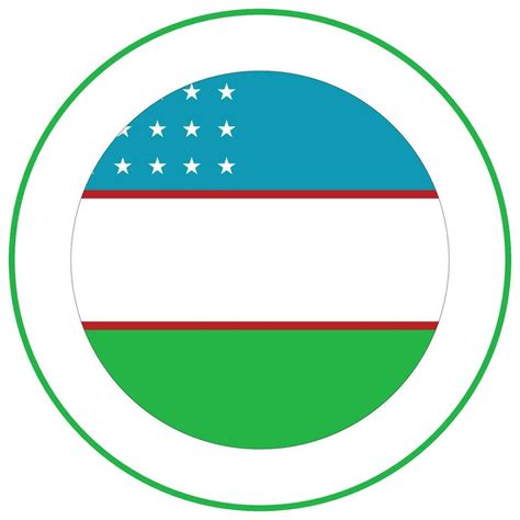 Flag of Uzbekistan. Uzbekistan flag in shape 25862587 Vector Art at ...