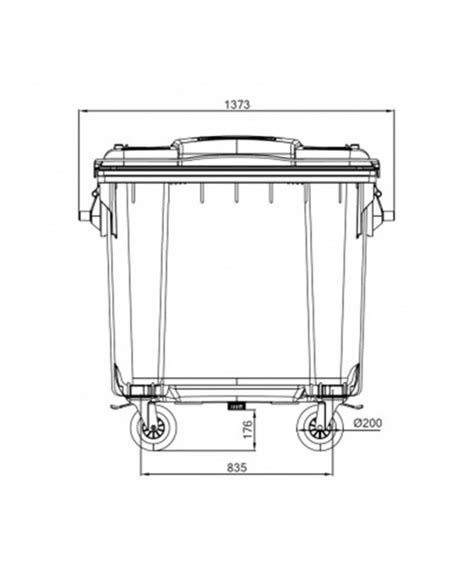 Container De Gunoi Galben Pt Colectare Selectiva Deseuri Din Plastic