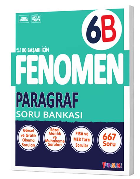 FENOMEN 6 SINIF PARAGRAF B SORU BANKASI Kurmaydijital Net