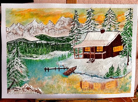 Peinture Paysage Hivernal