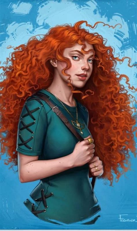 Merida The Modern Disney Princess Series Done By Fernanda Suarez